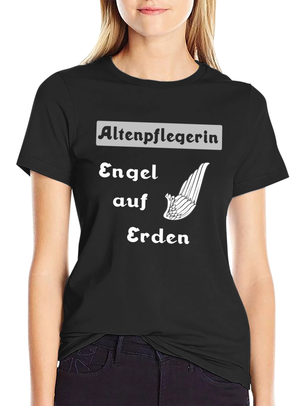 Angel on Earth T-Shirt - Altenpflegerin Tee