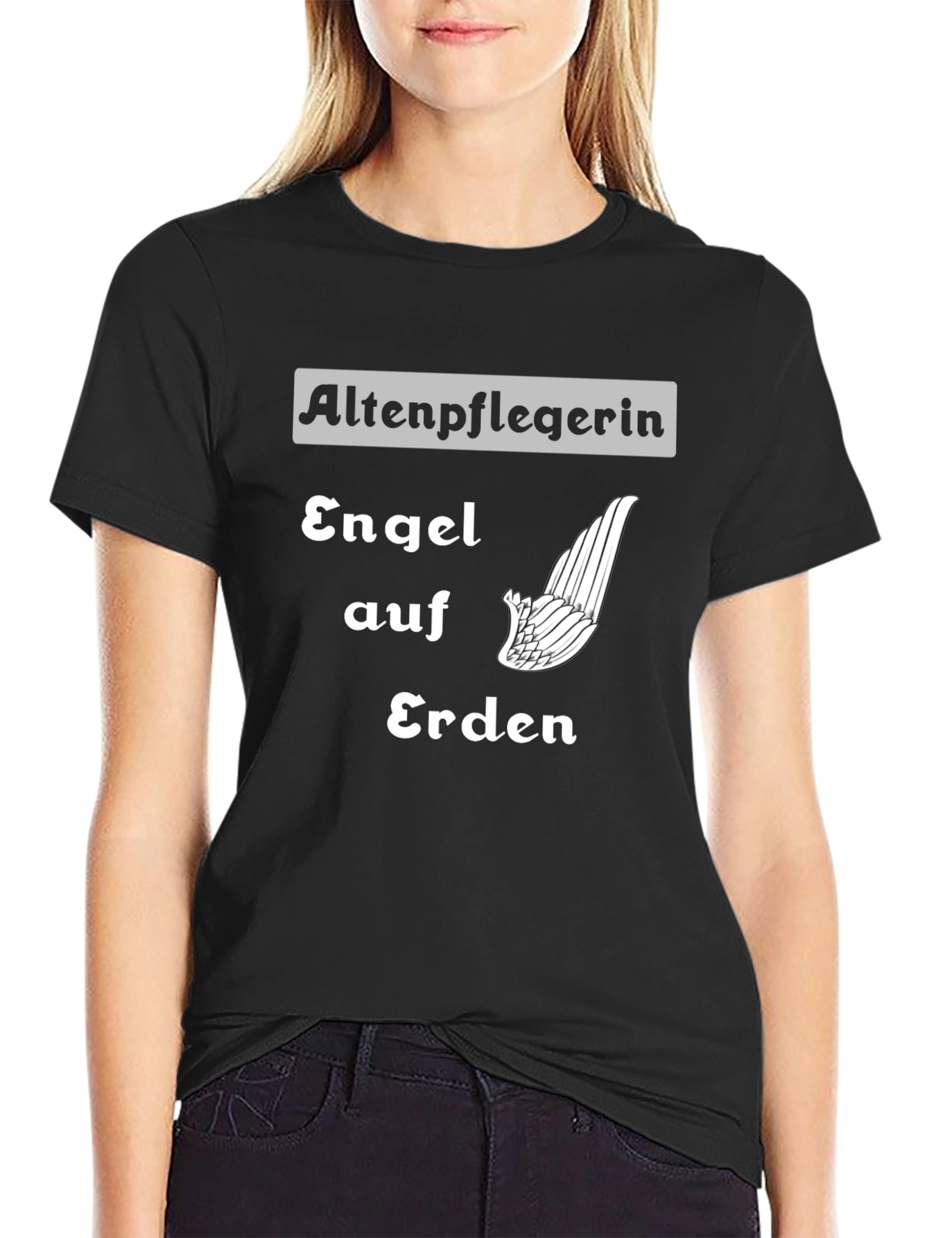 Angel on Earth T-Shirt - Altenpflegerin Tee