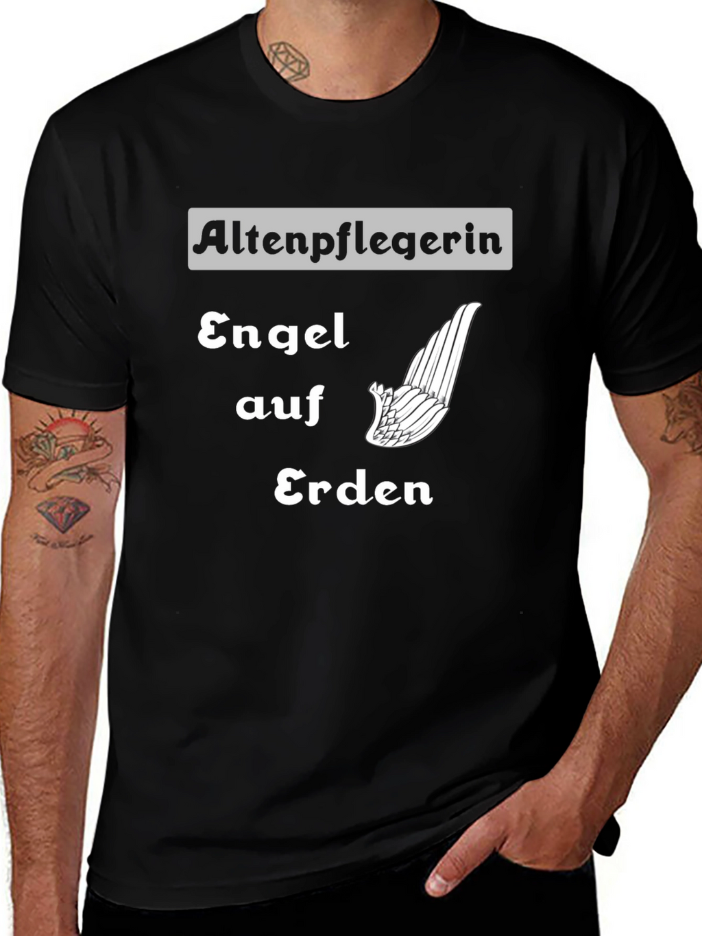 Angel on Earth T-Shirt - Altenpflegerin Tee