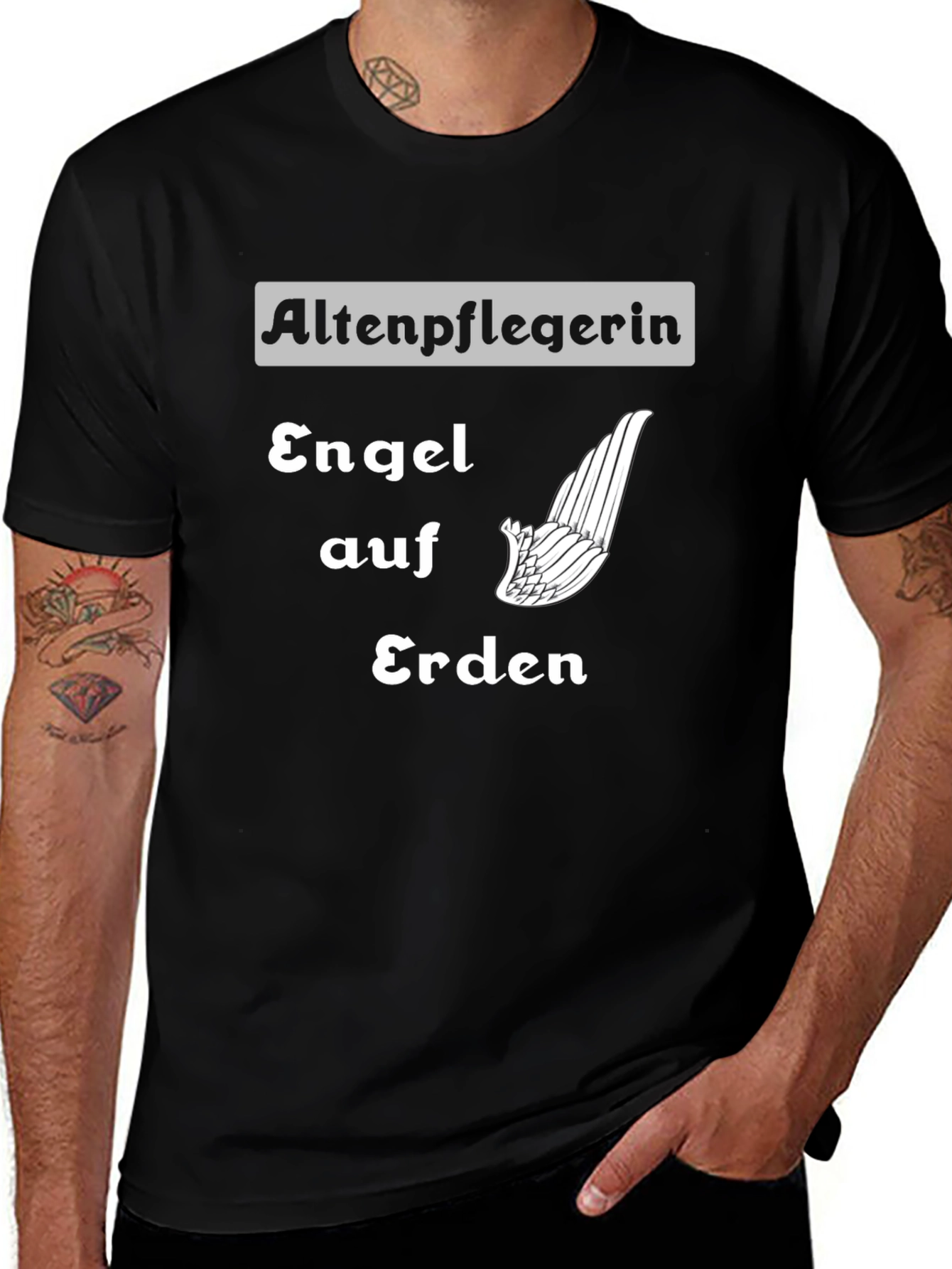 Angel on Earth T-Shirt - Altenpflegerin Tee