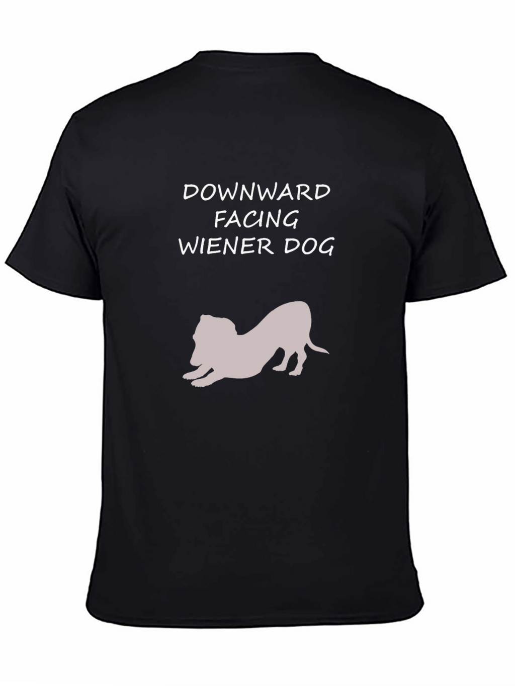 Downward Facing Wiener Dog Graphic Tee