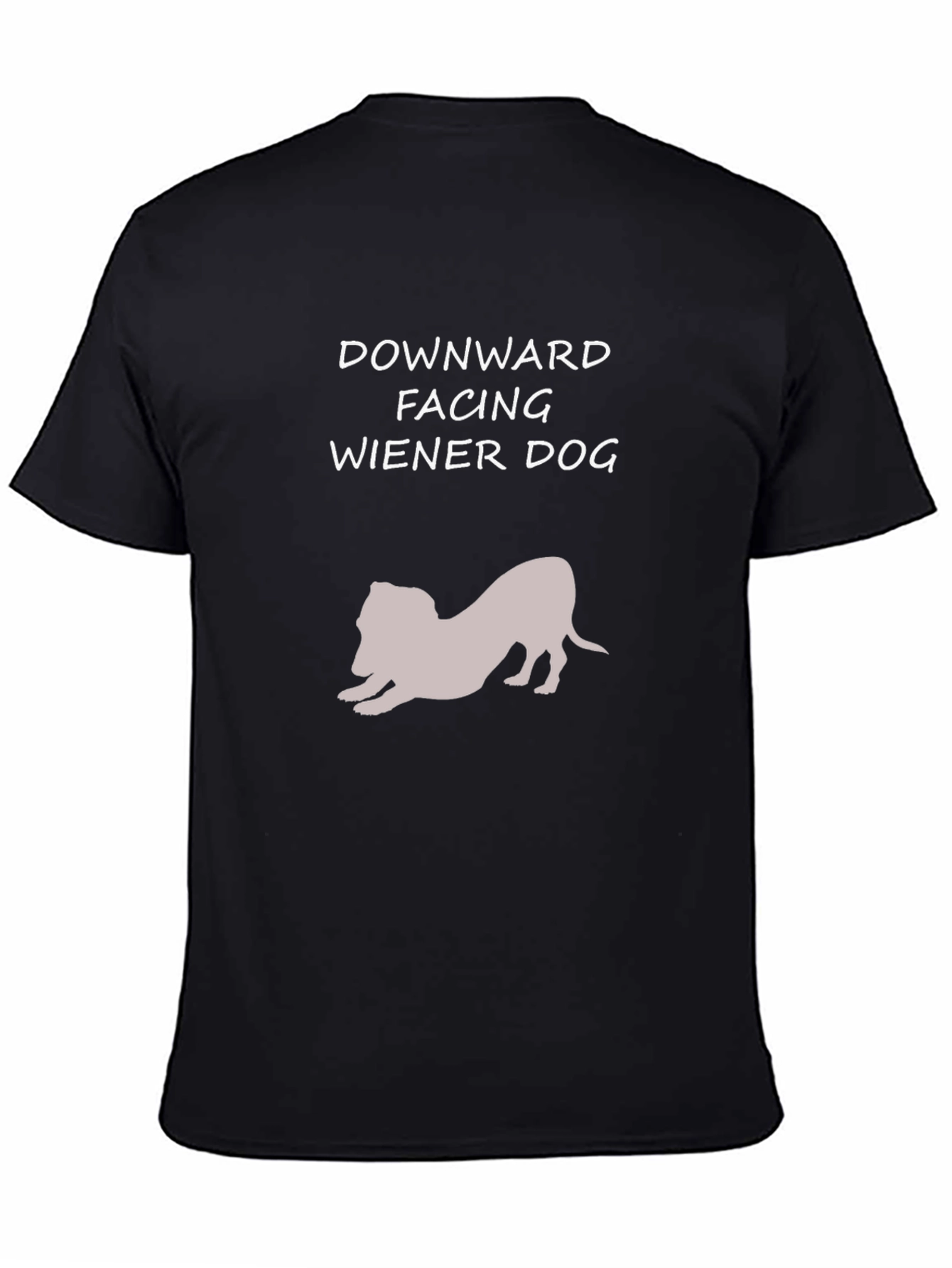 Downward Facing Wiener Dog Graphic Tee