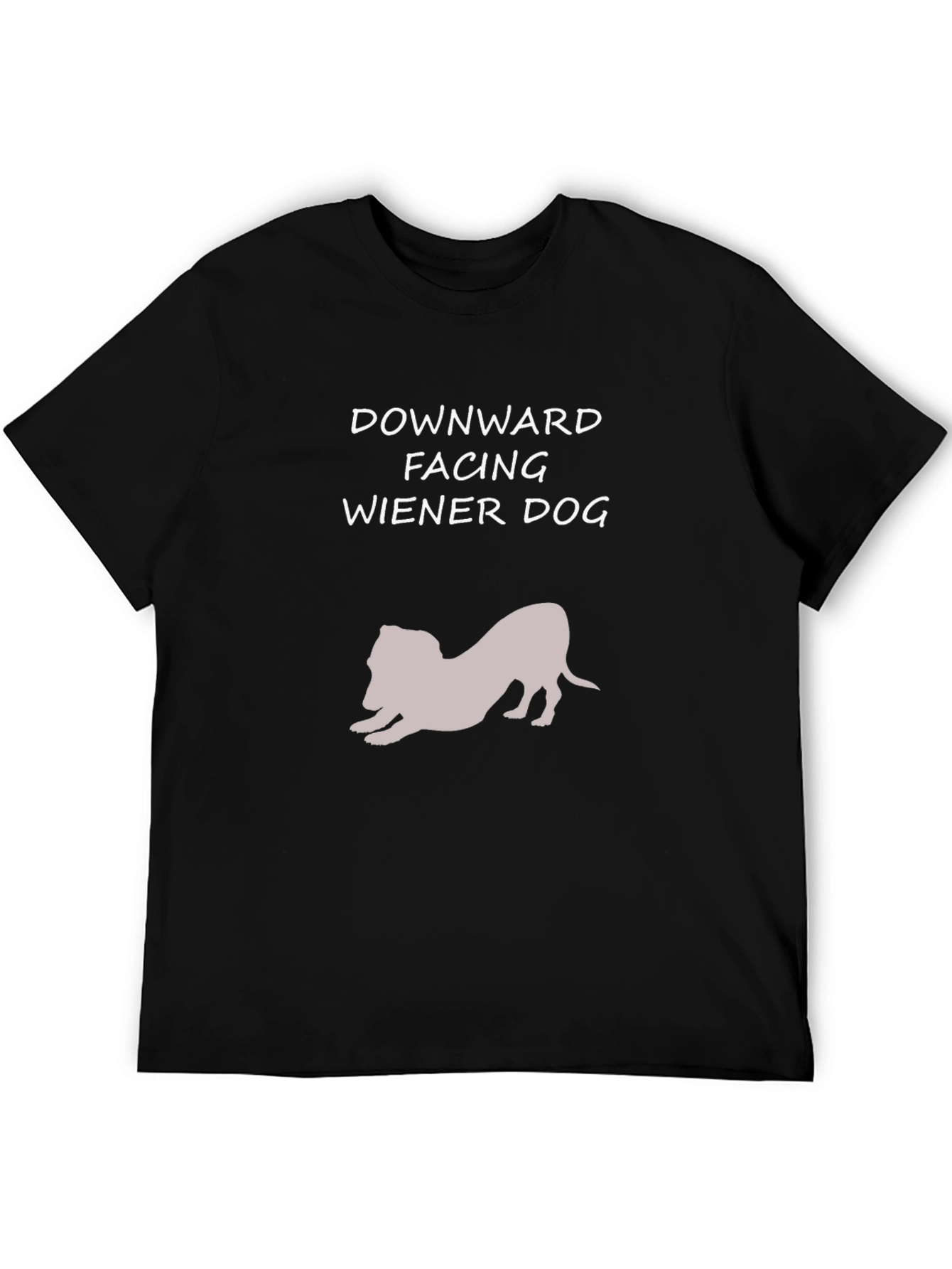 Downward Facing Wiener Dog Graphic Tee