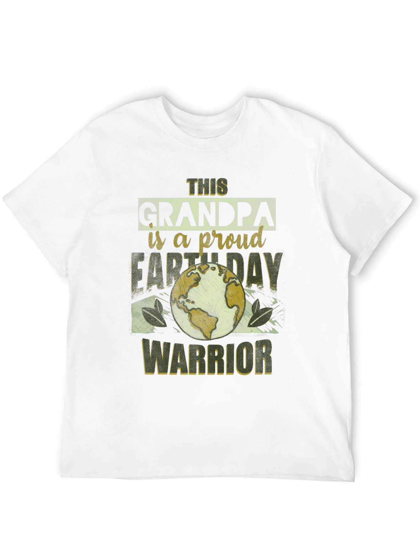 Grandpa Earth Day Warrior Graphic Tee