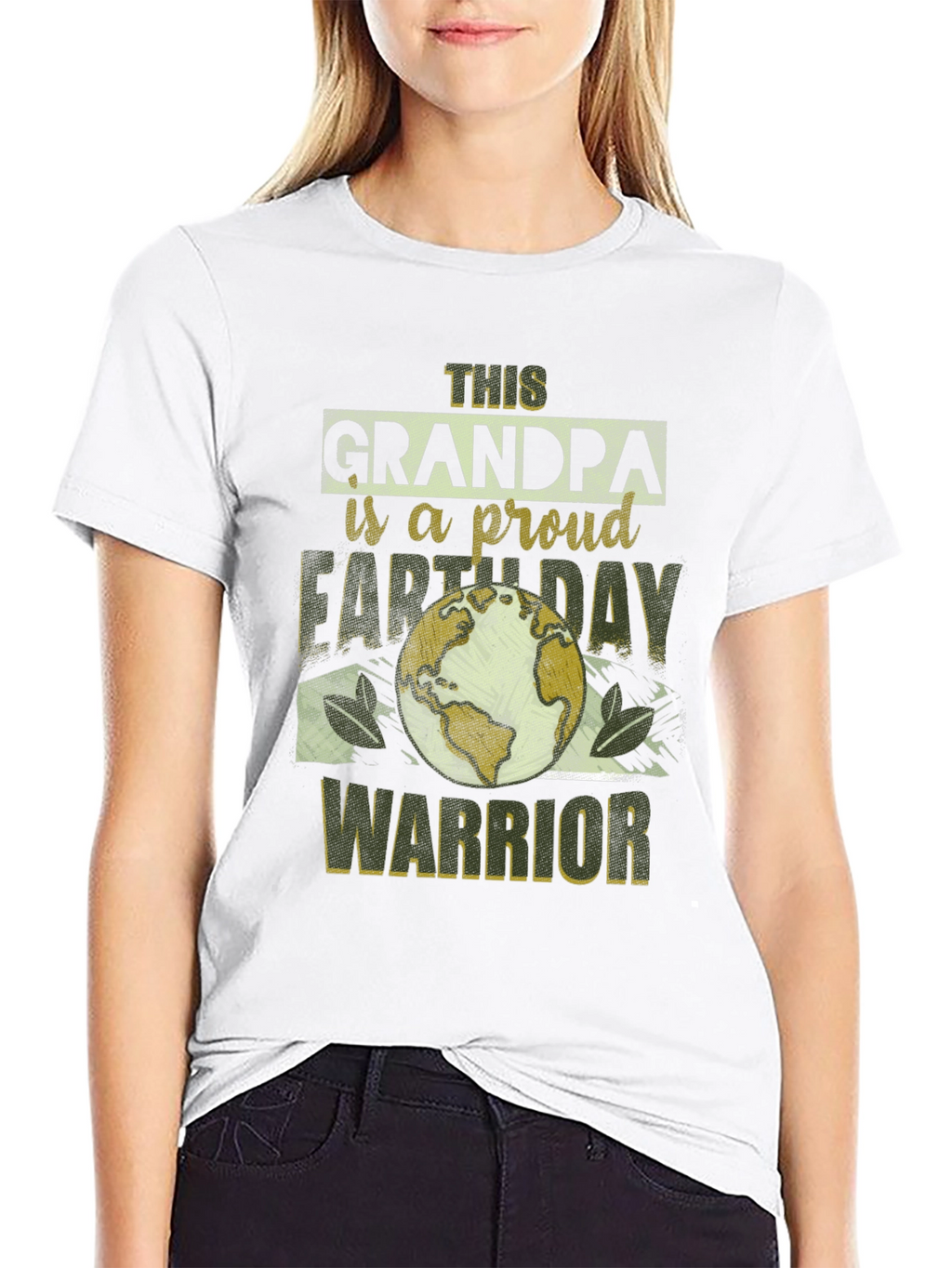 Grandpa Earth Day Warrior Graphic Tee
