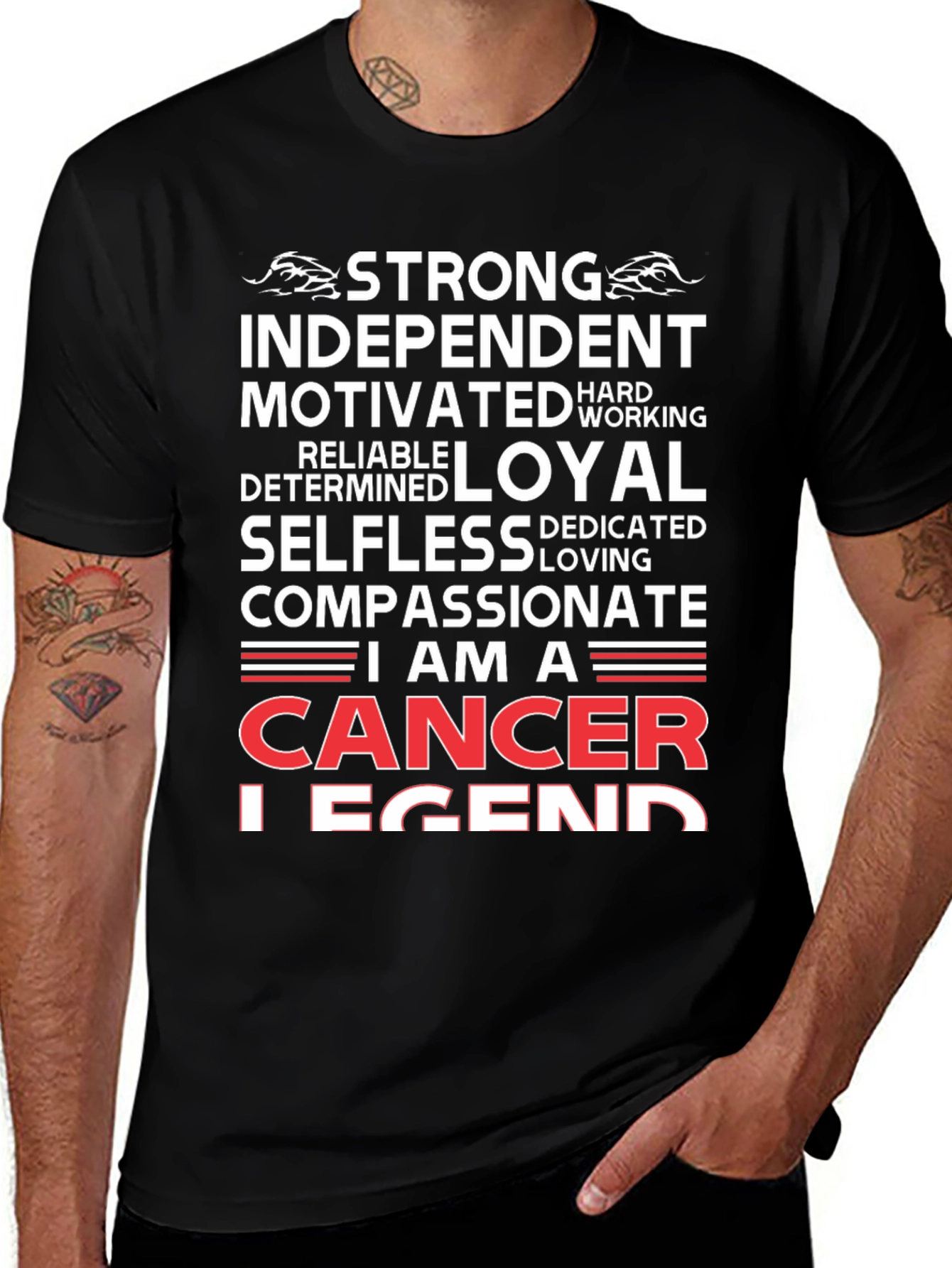 Cancer Legend T-Shirt - Strong & Compassionate Zodiac Tee