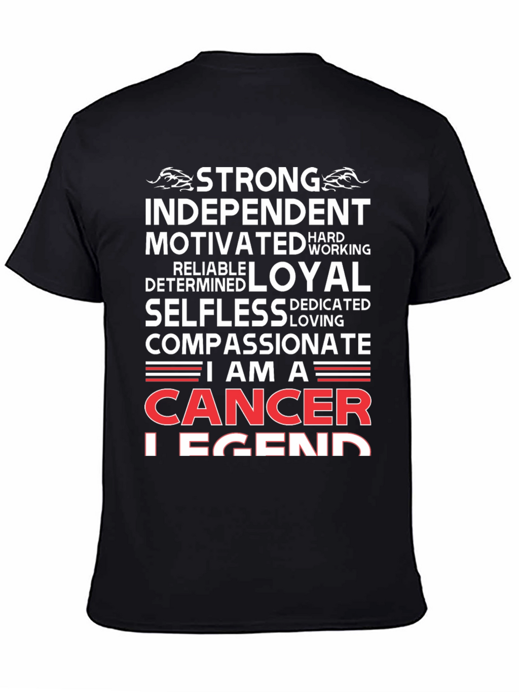 Cancer Legend T-Shirt - Strong & Compassionate Zodiac Tee