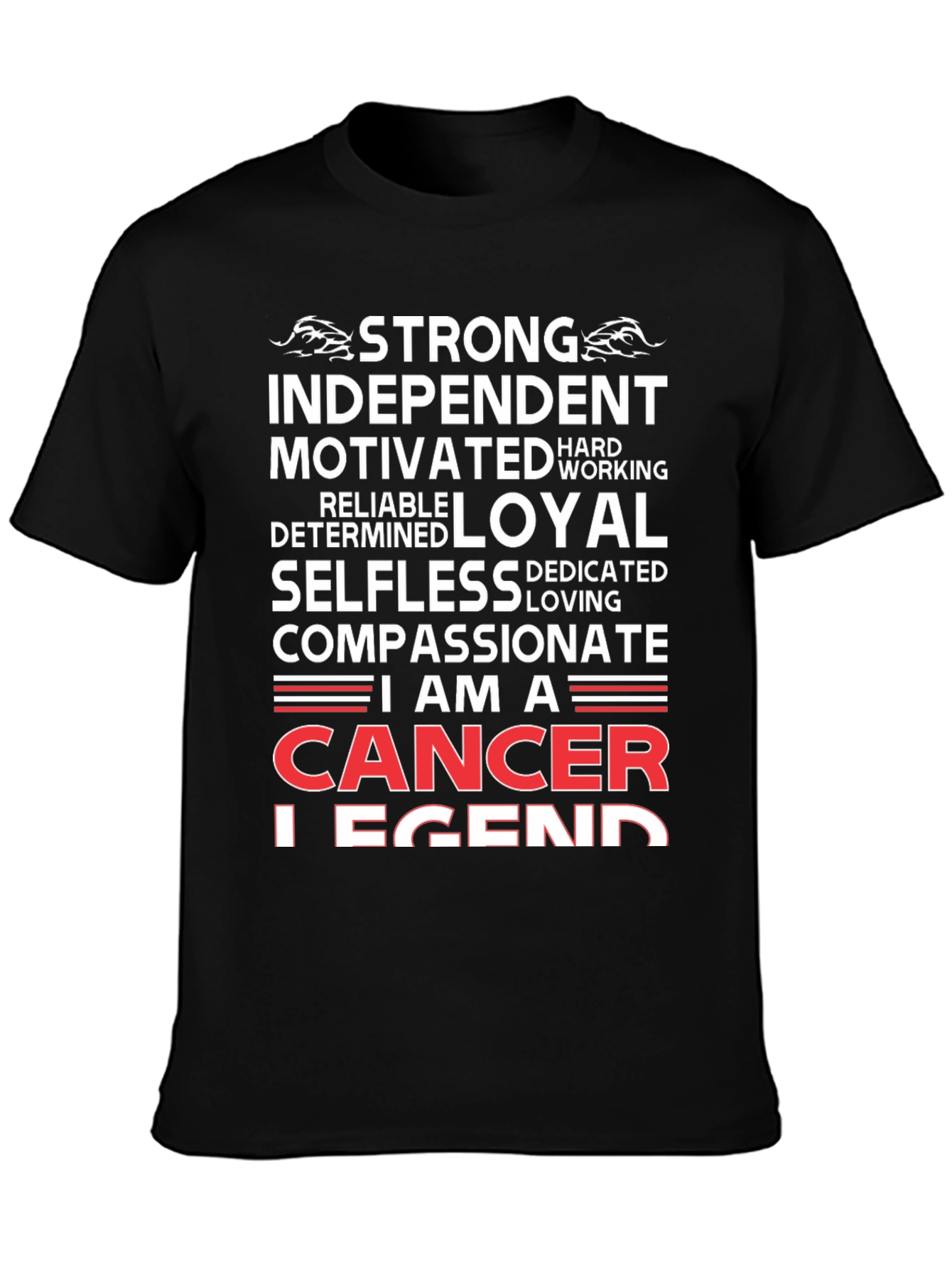 Cancer Legend T-Shirt - Strong & Compassionate Zodiac Tee