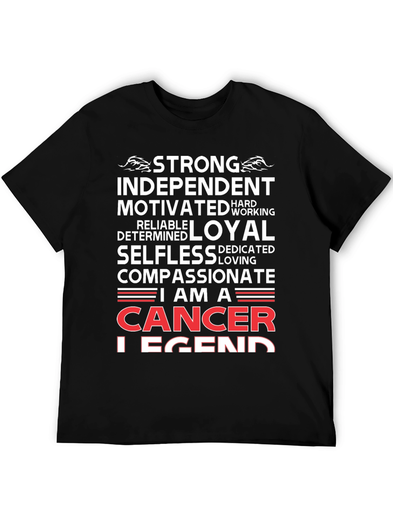 Cancer Legend T-Shirt - Strong & Compassionate Zodiac Tee