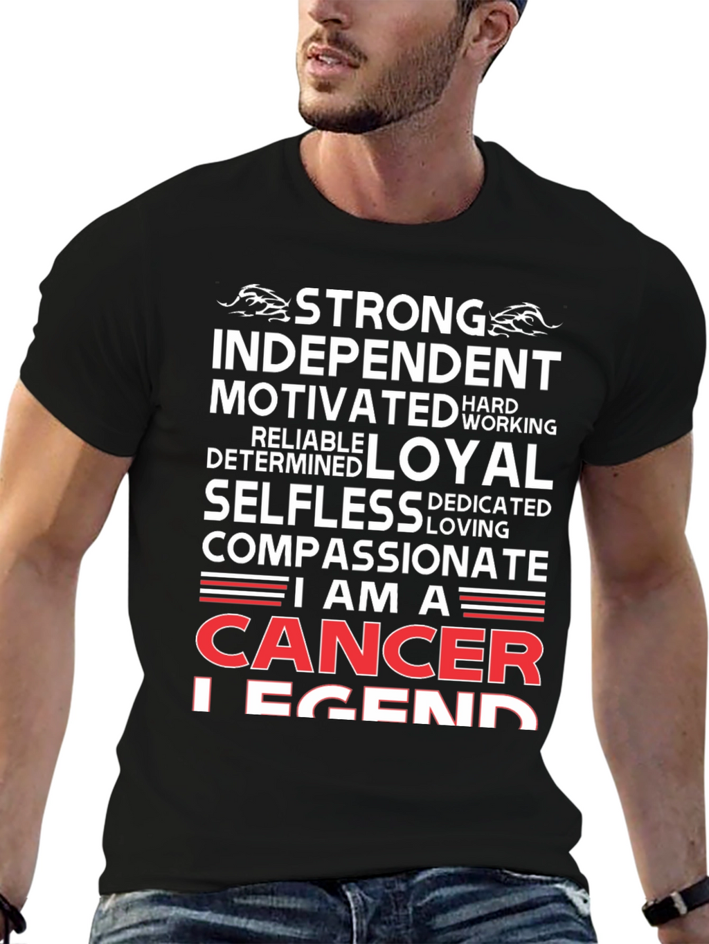 Cancer Legend T-Shirt - Strong & Compassionate Zodiac Tee