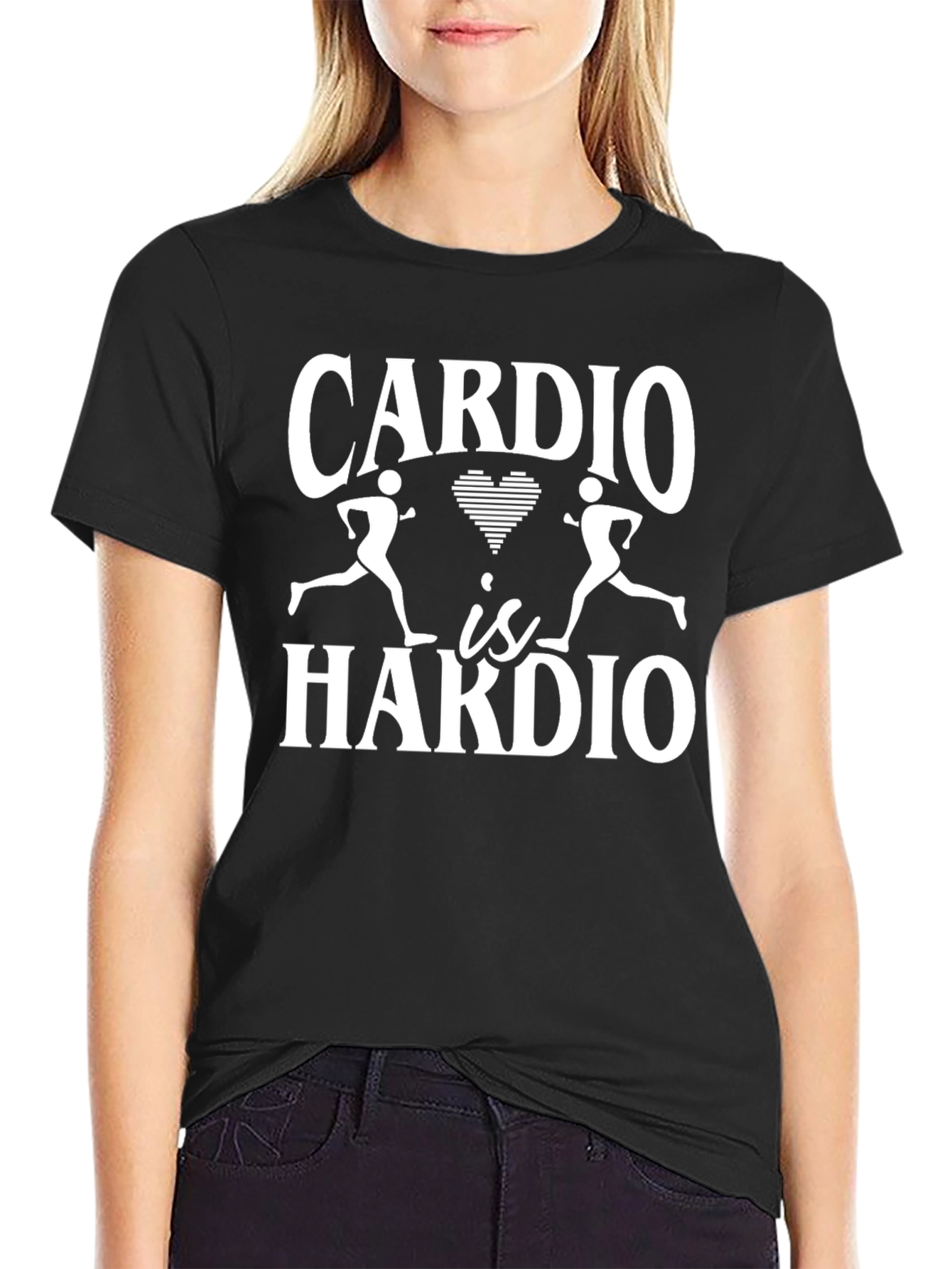 Cardio Is Hardio Graphic Tee - Workout Humor T-Shirt