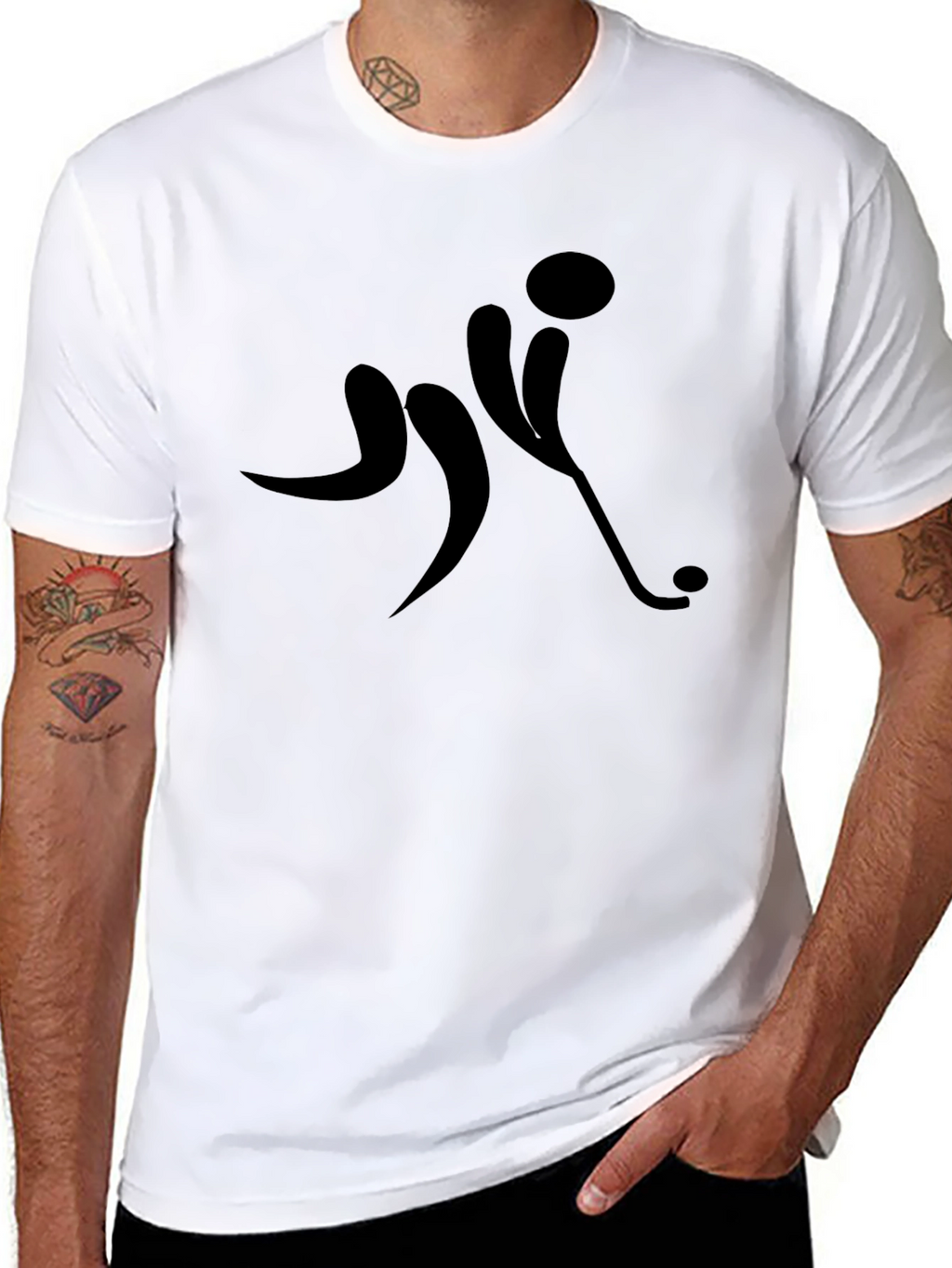 Hockey Player Silhouette T-Shirt