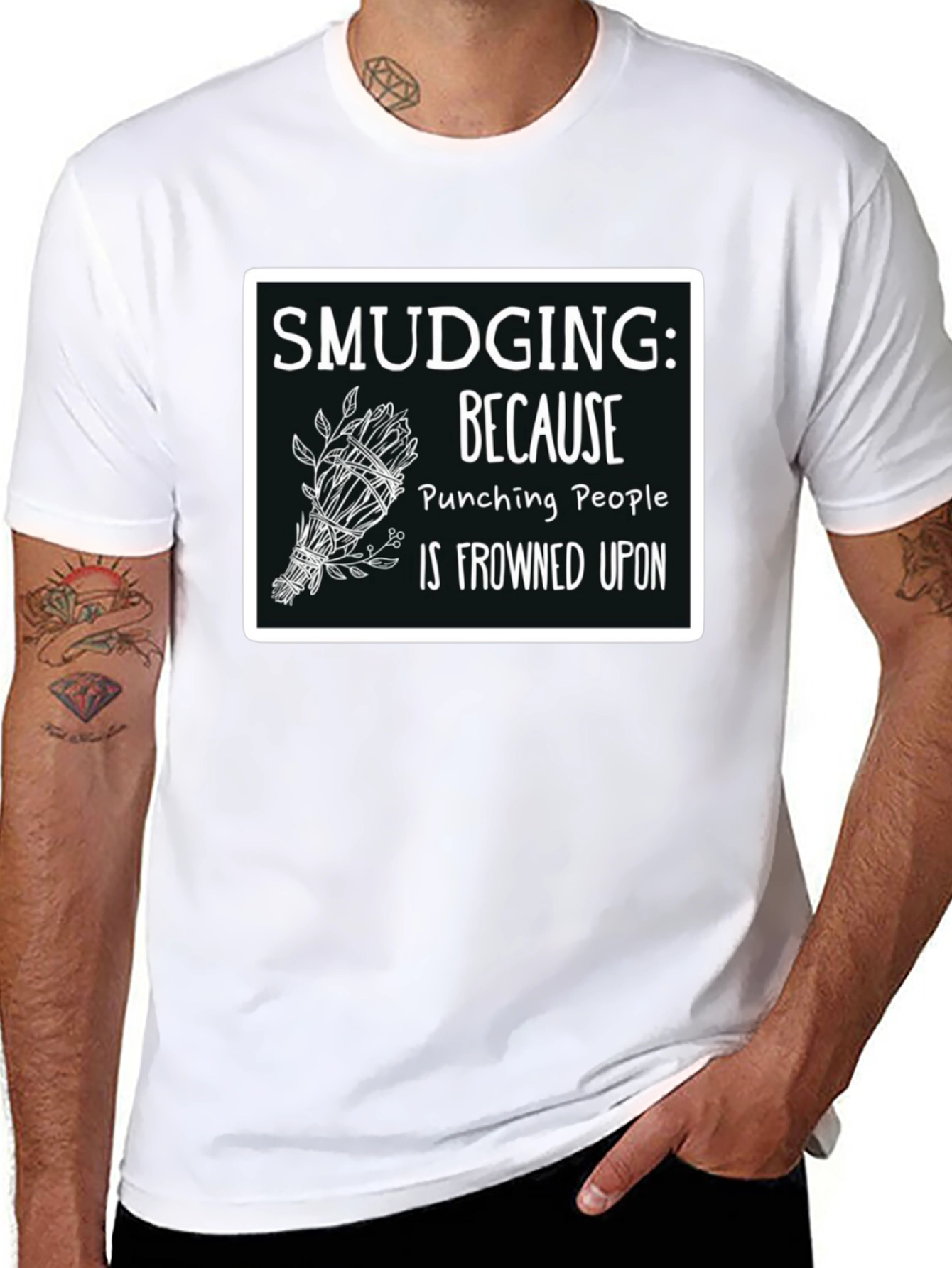 Smudging T-Shirt Funny Spiritual Cleansing Tee