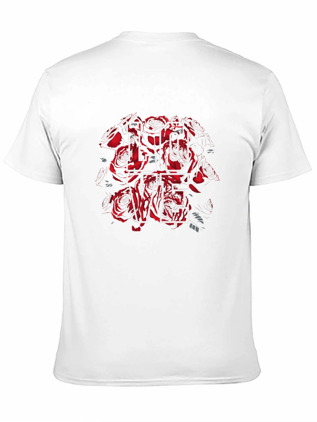 Love Roses Graphic Tee - Stylish Black T-Shirt