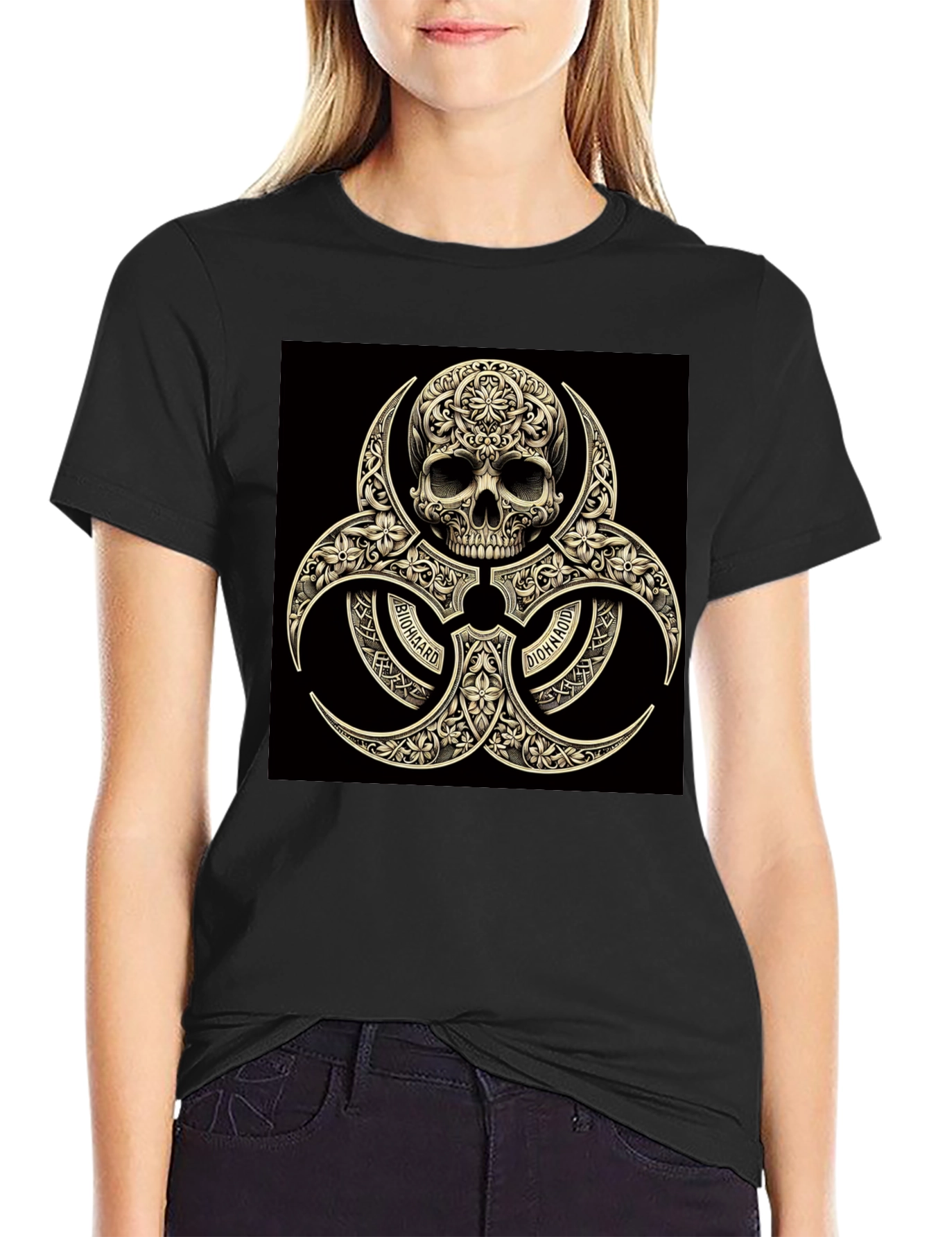 Biohazard Skull Graphic Tee