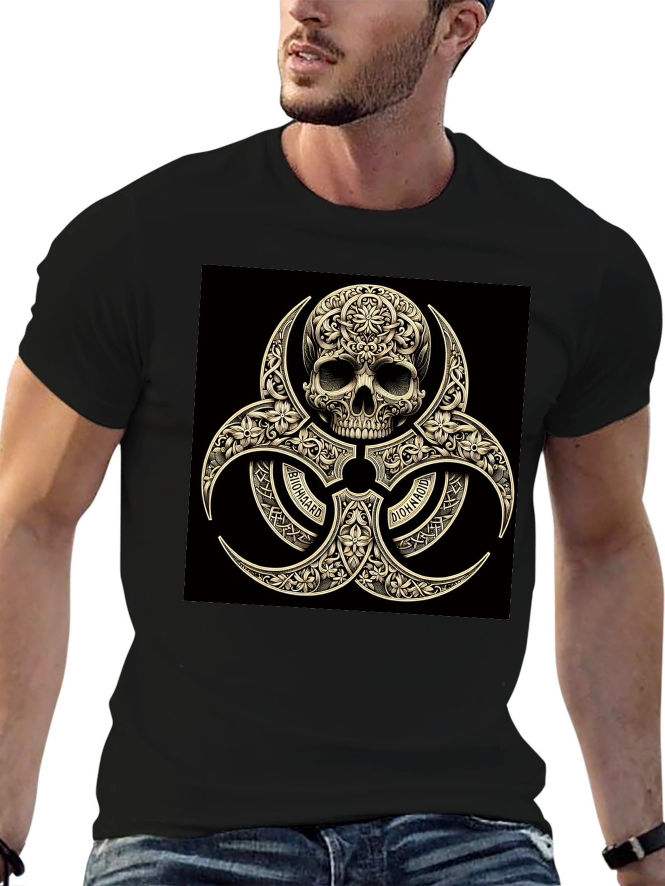 Biohazard Skull Graphic Tee