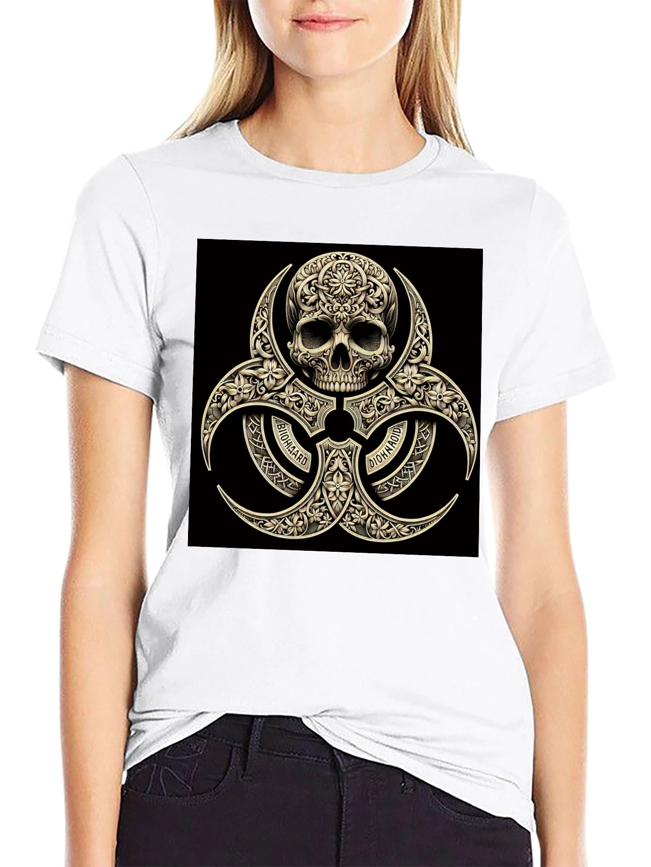 Biohazard Skull Graphic Tee