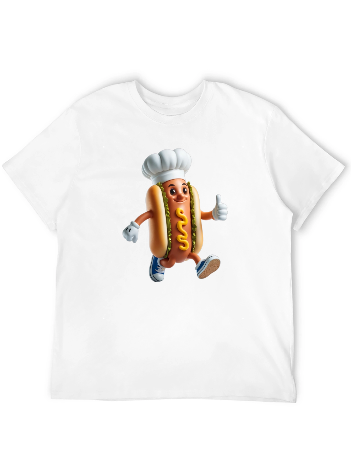 Chef Hotdog Graphic T-Shirt - Funny Novelty Tee