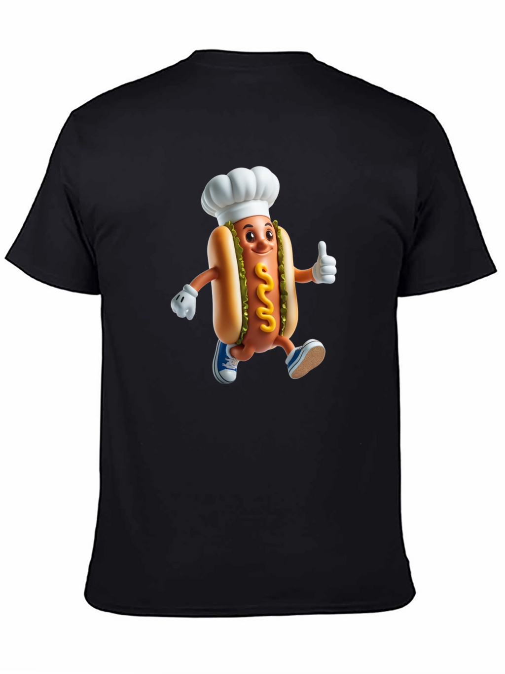 Chef Hotdog Graphic T-Shirt - Funny Novelty Tee