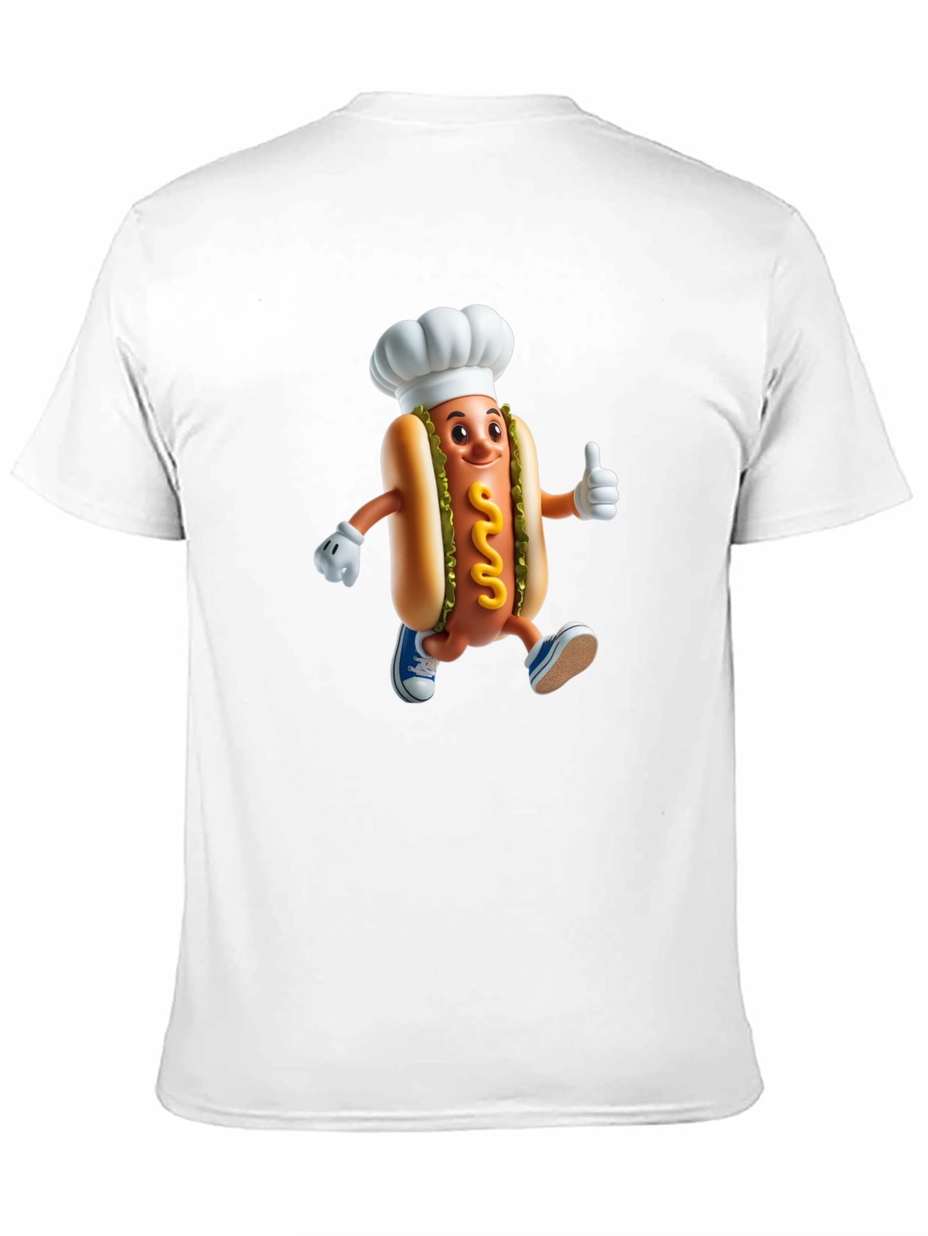 Chef Hotdog Graphic T-Shirt - Funny Novelty Tee