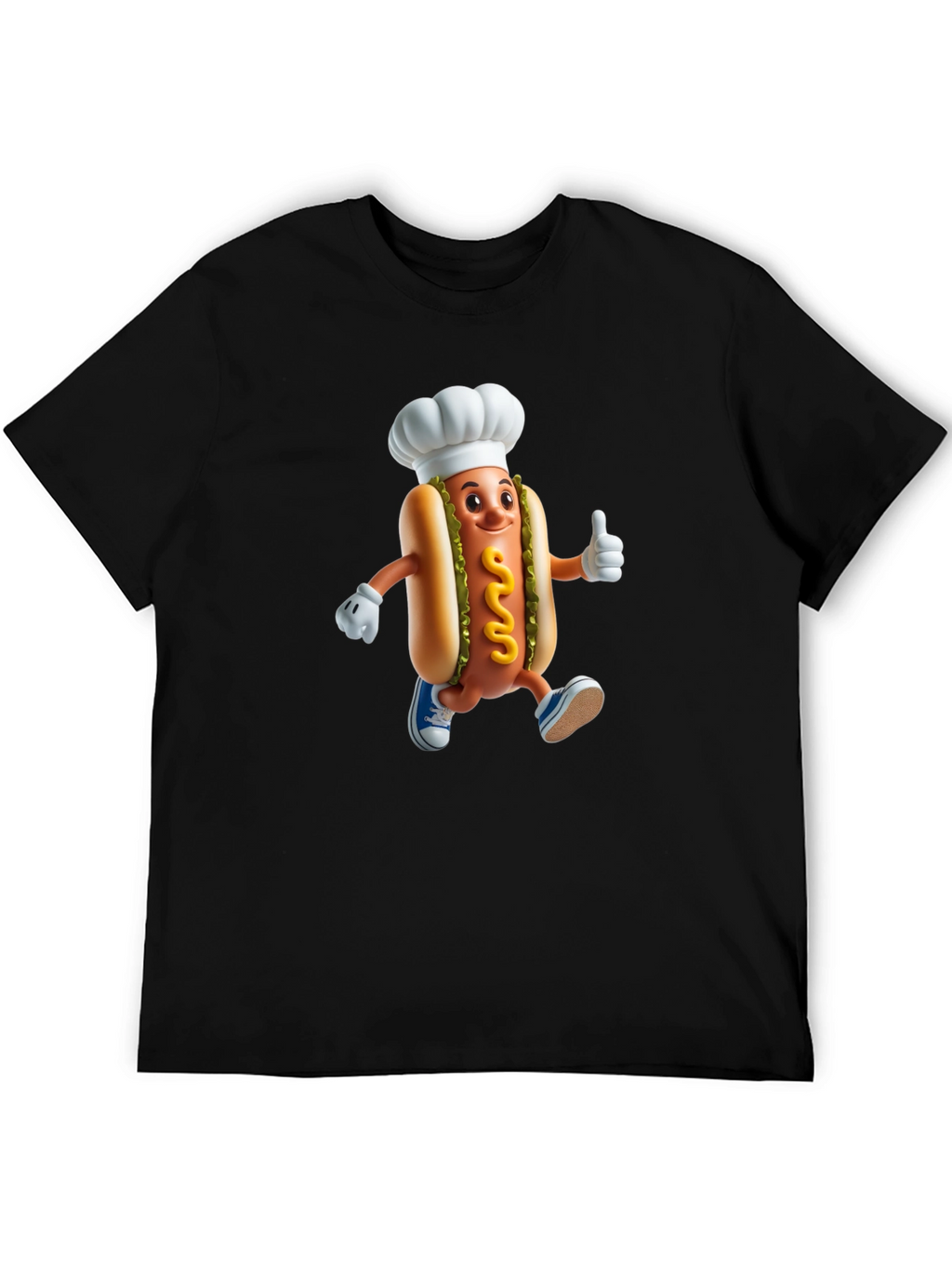 Chef Hotdog Graphic T-Shirt - Funny Novelty Tee