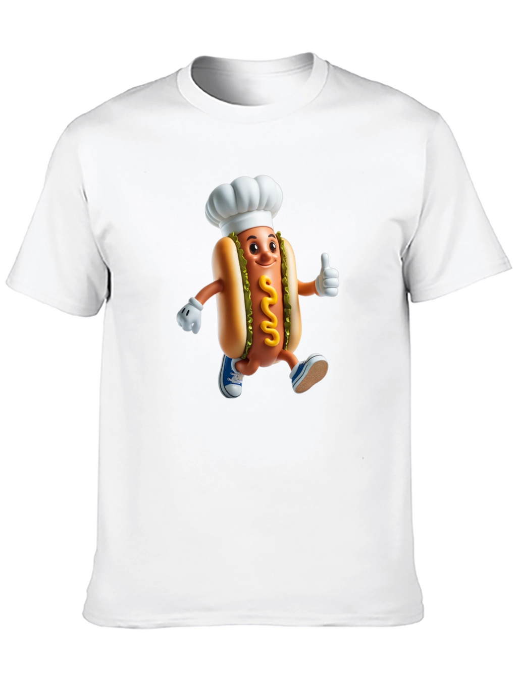 Chef Hotdog Graphic T-Shirt - Funny Novelty Tee