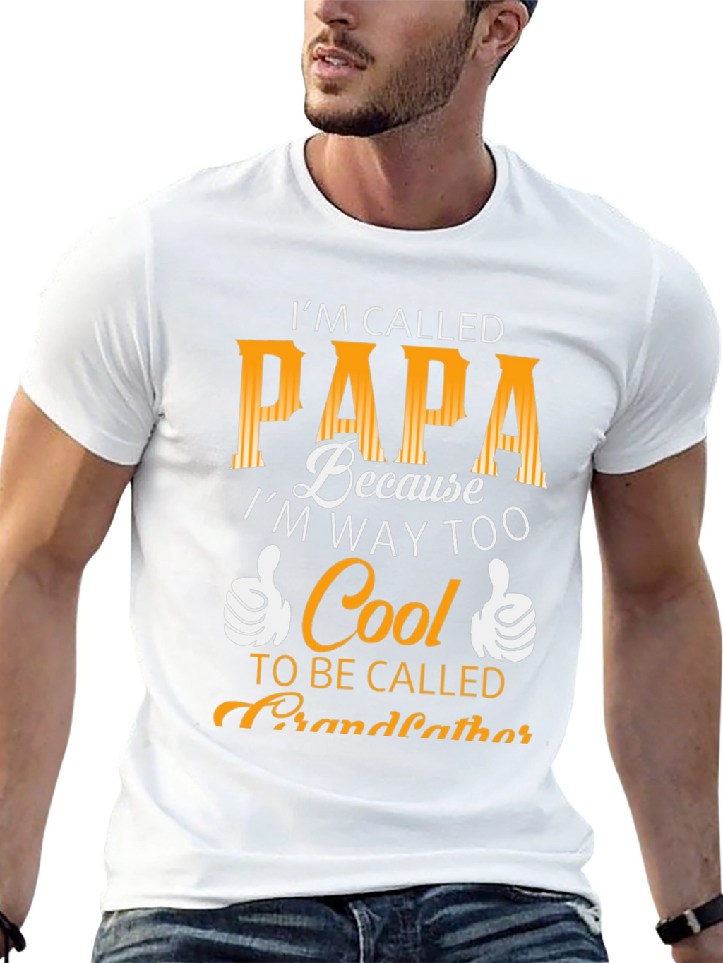 Cool Papa T-Shirt - Funny Grandfather Tee