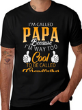 Cool Papa T-Shirt - Funny Grandfather Tee