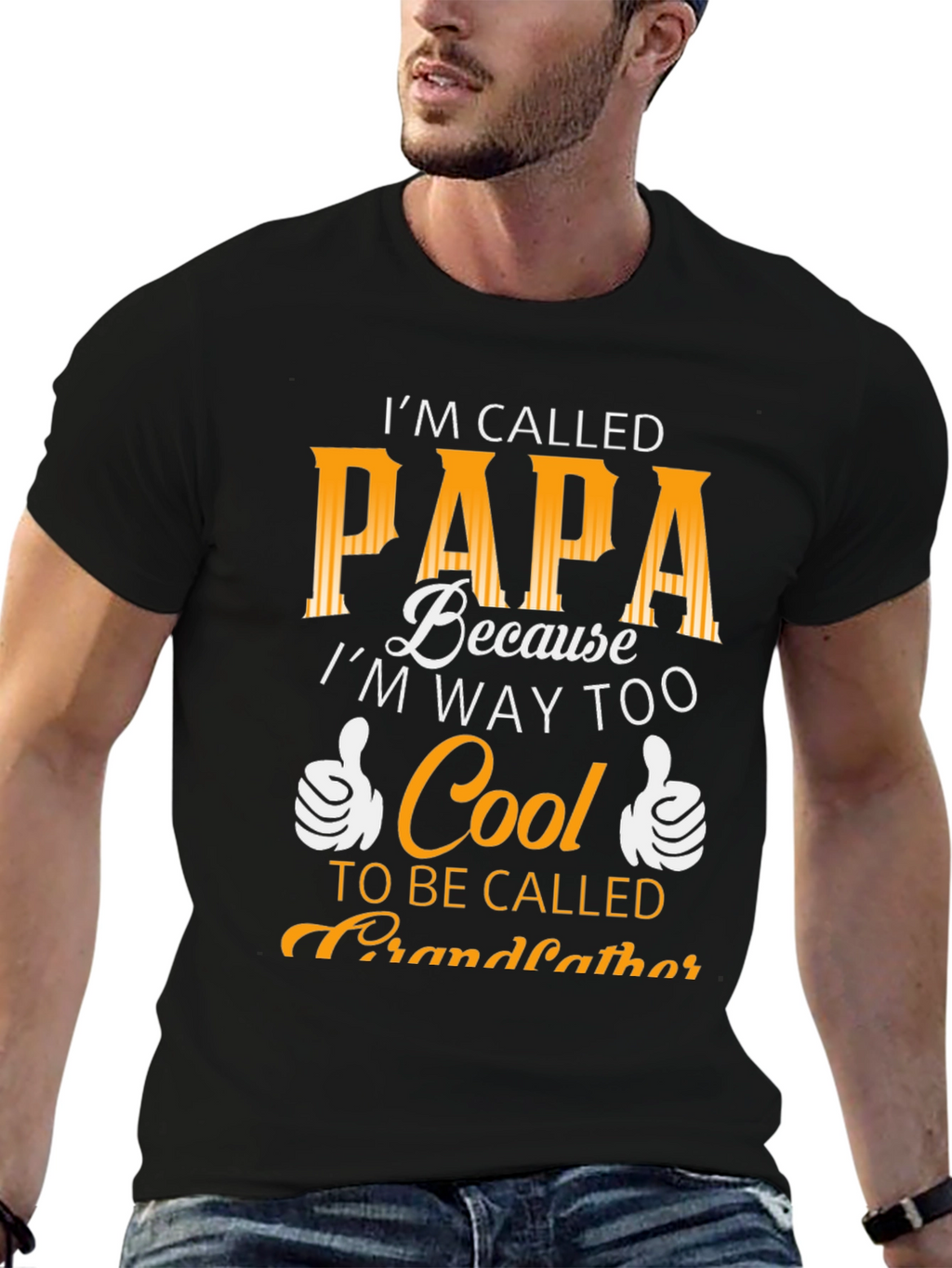 Cool Papa T-Shirt - Funny Grandfather Tee