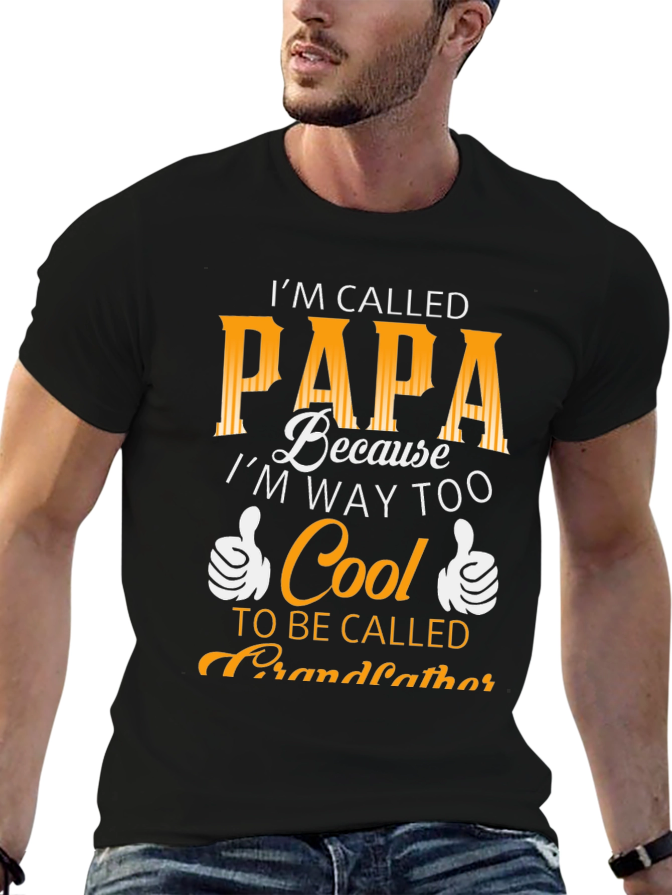 Cool Papa T-Shirt - Funny Grandfather Tee