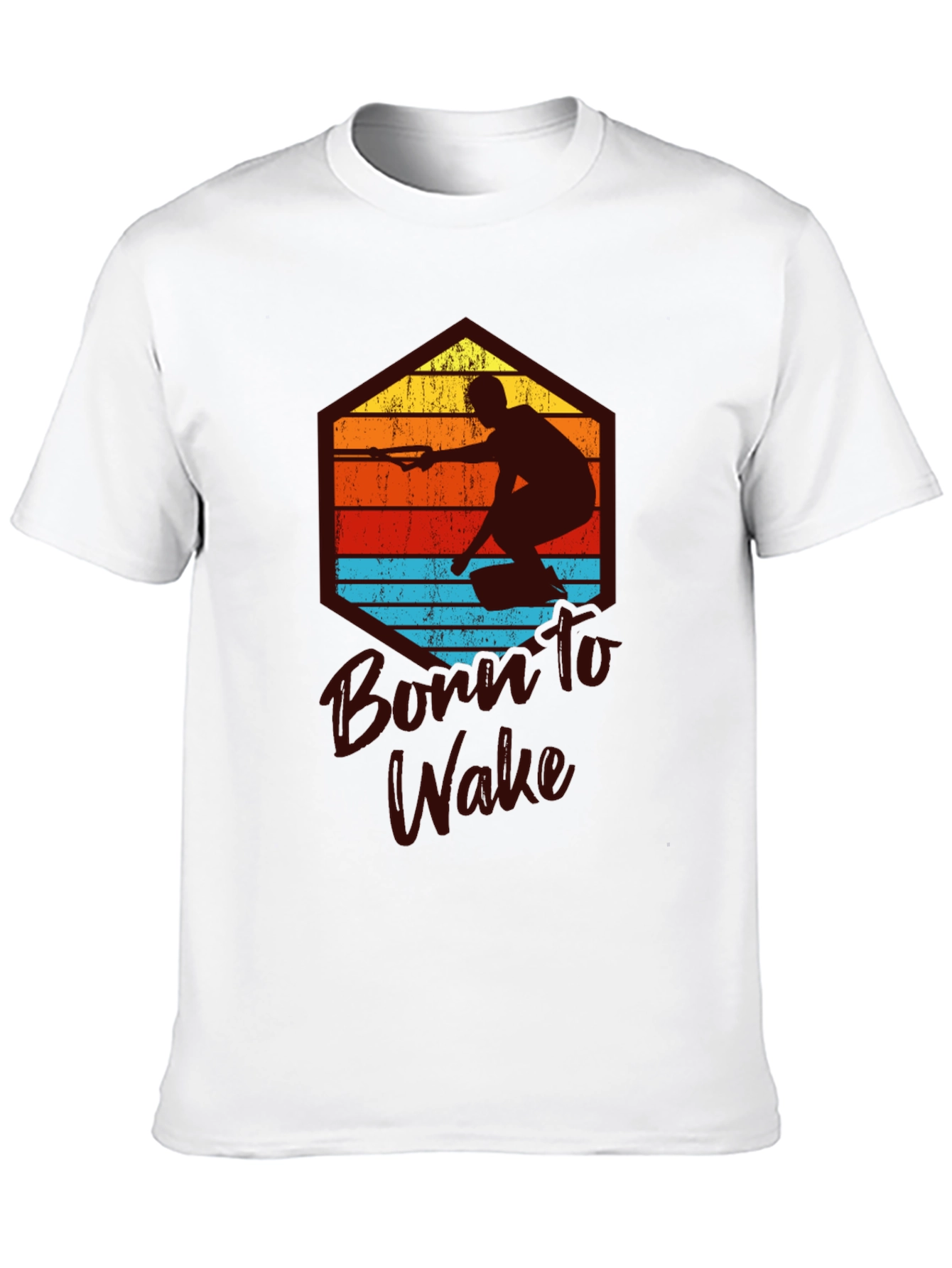 Born to Wake T-Shirt - Water Sports Graphic Tee