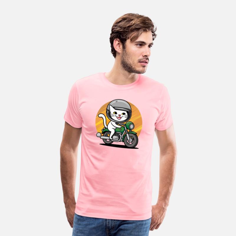 A cat riding a motorcycle