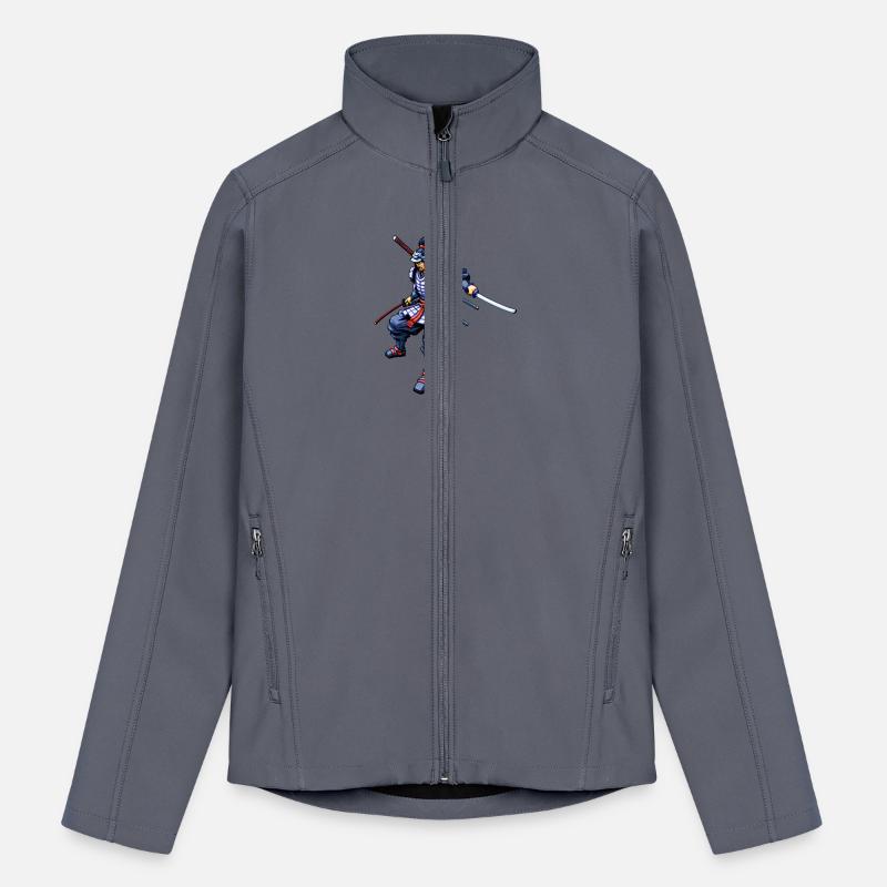 A pixel art of a Samurai