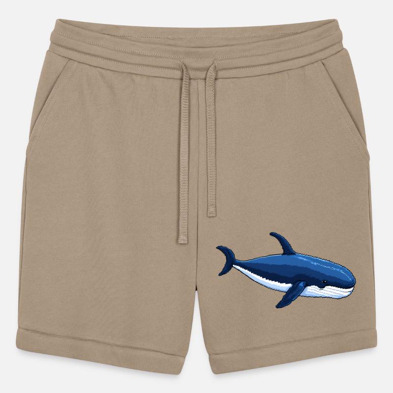 A pixel art of a whale