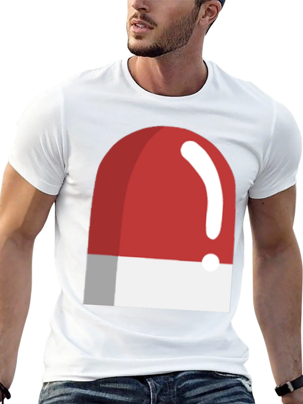 Red and White Light T-Shirt