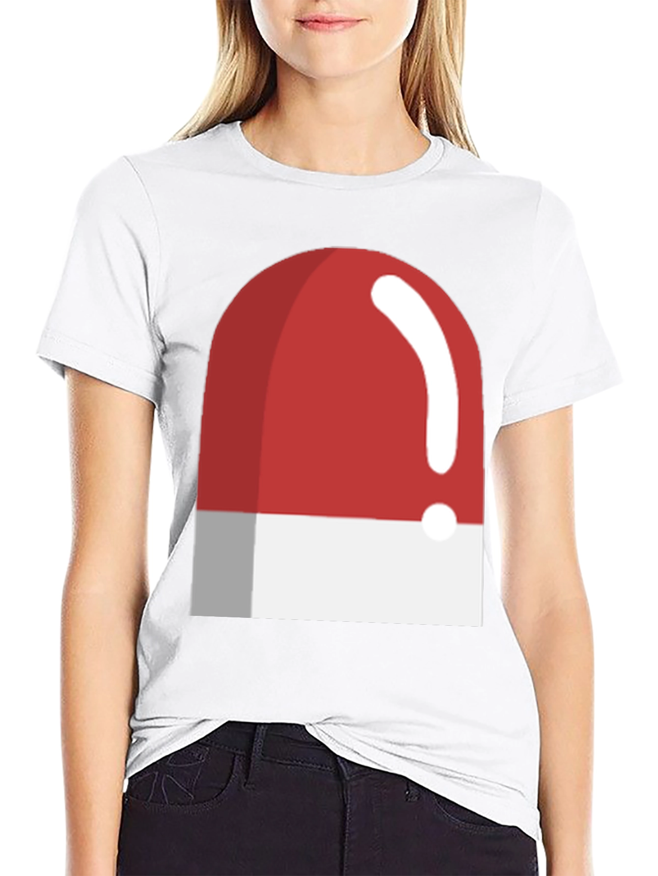Red and White Light T-Shirt