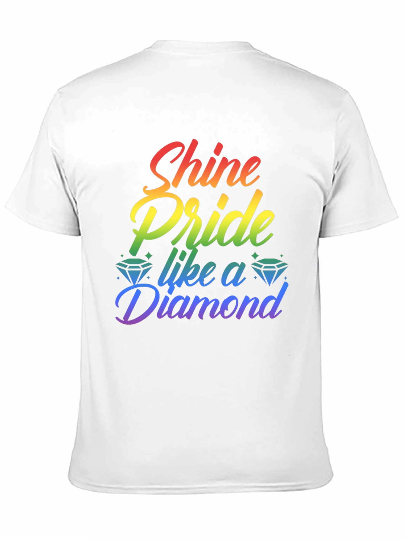 Shine Pride Like a Diamond Rainbow Tee