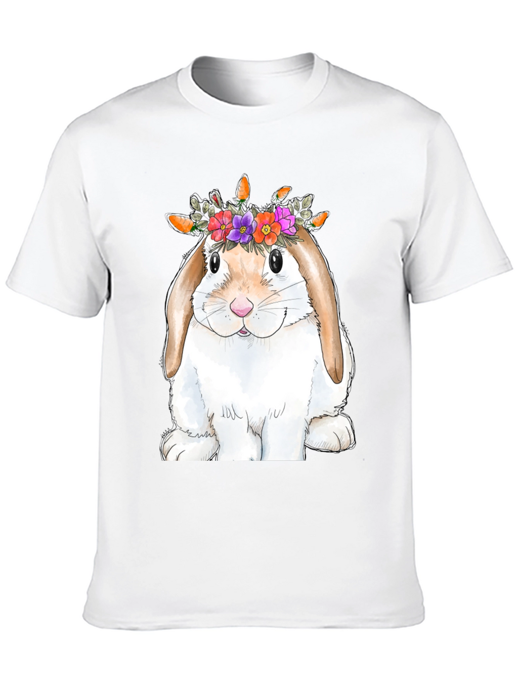 Bunny Flower Crown Graphic Tee