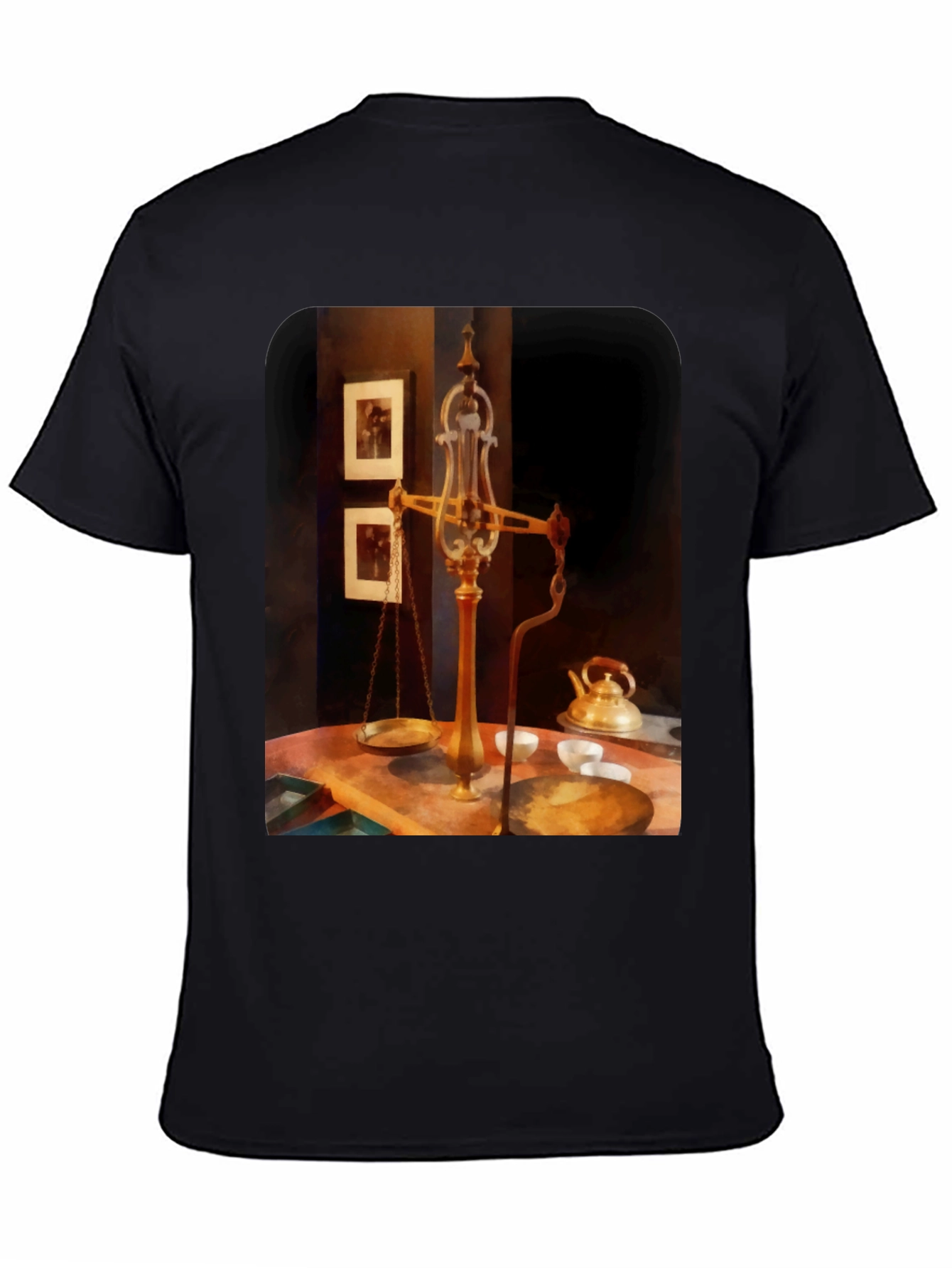 Vintage Scale T-Shirt - Unique Artistic Design