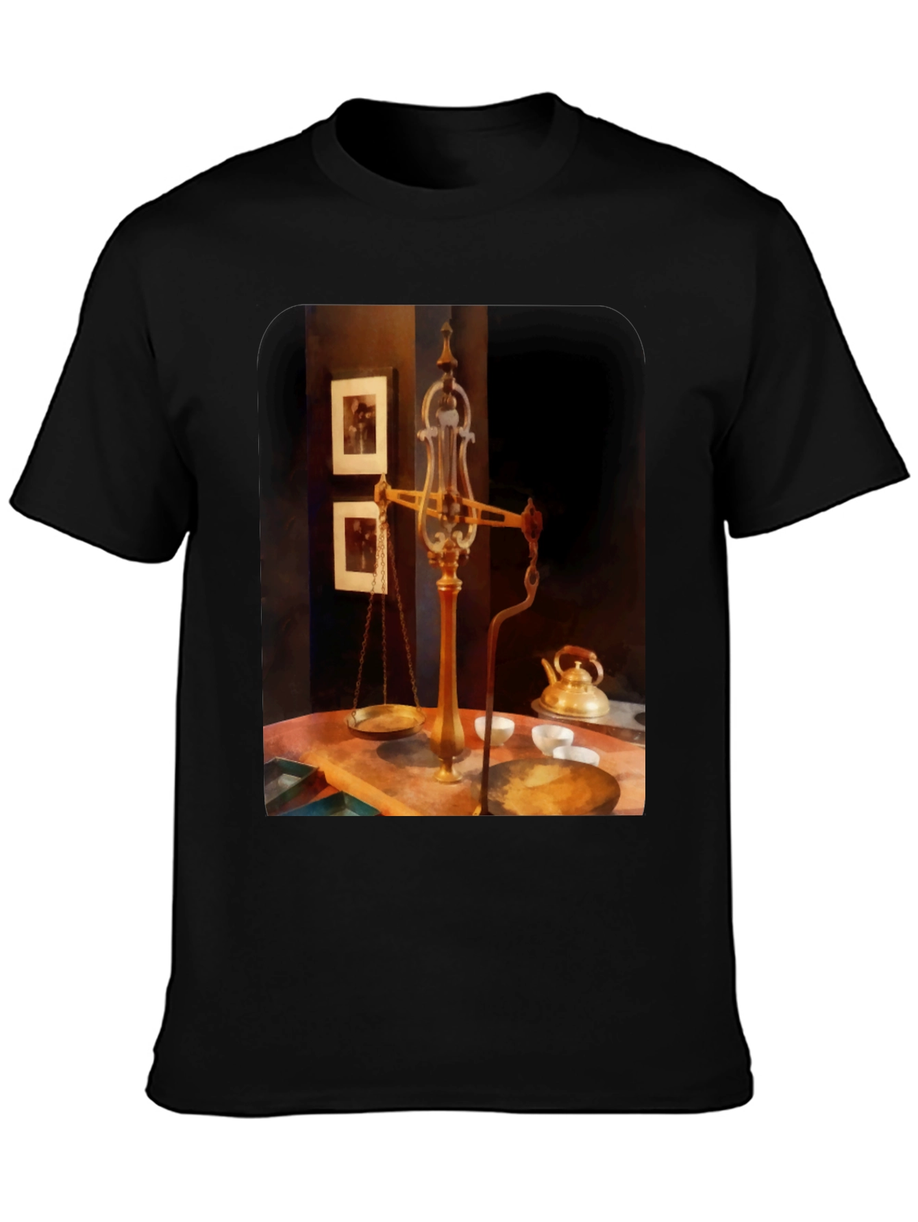 Vintage Scale T-Shirt - Unique Artistic Design