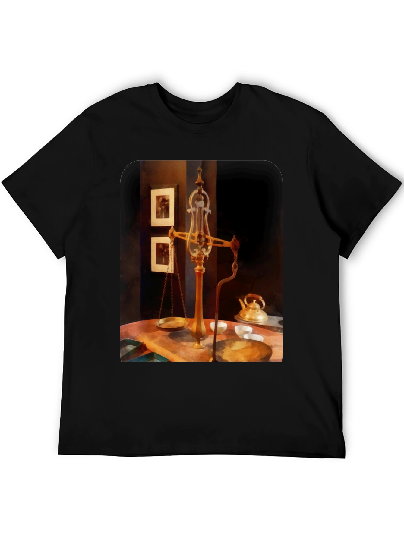 Vintage Scale T-Shirt - Unique Artistic Design