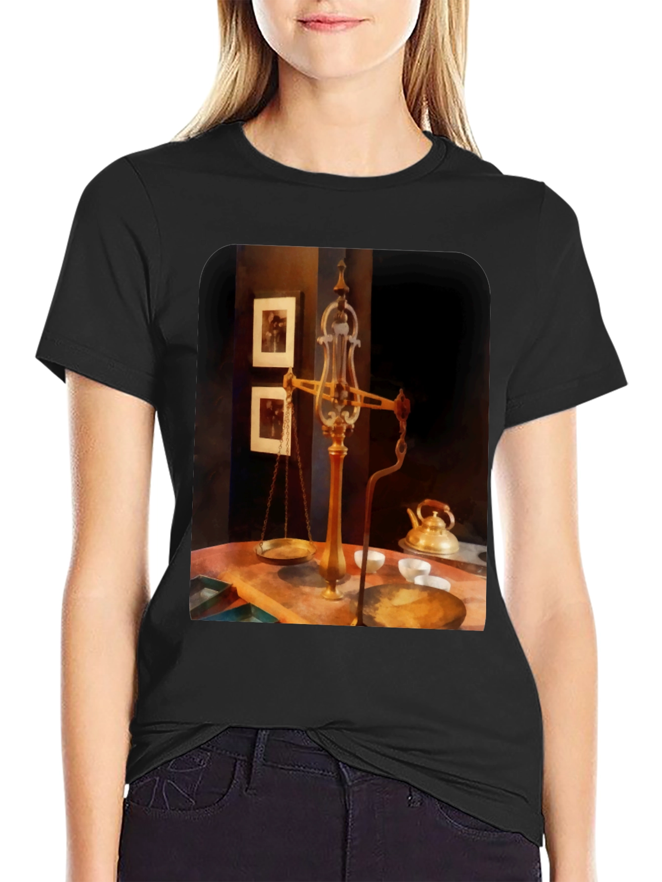 Vintage Scale T-Shirt - Unique Artistic Design