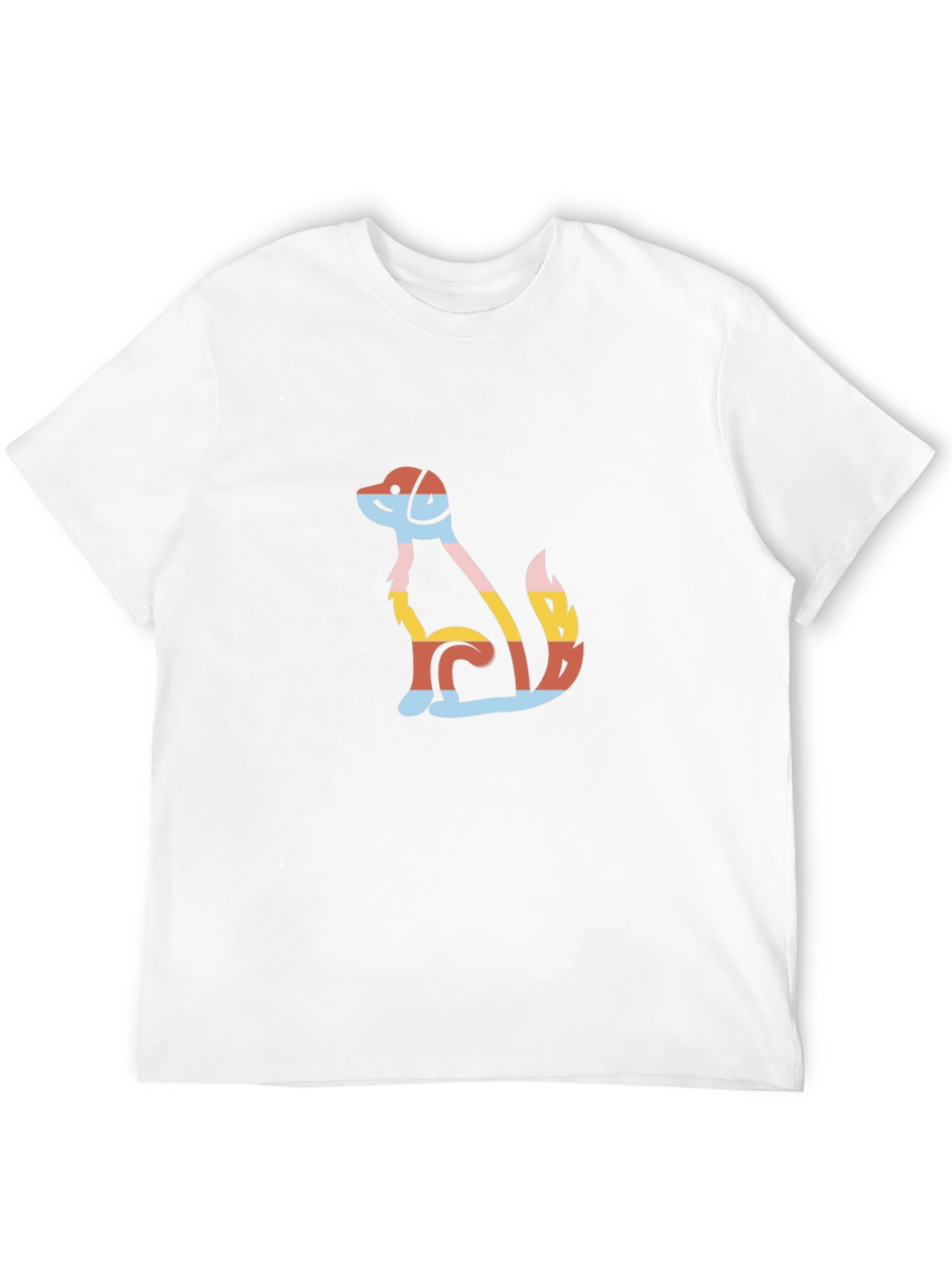 Colorful Dog Graphic T-Shirt – Modern Dog Lover Tee