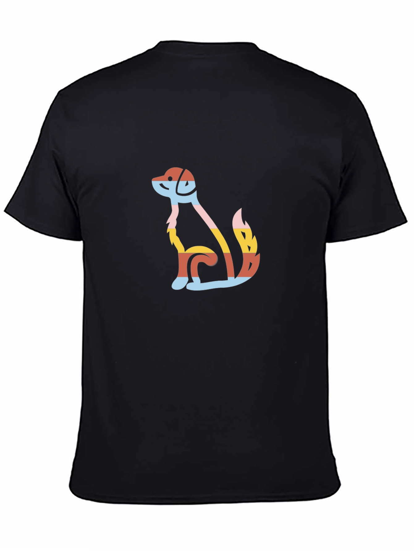 Colorful Dog Graphic T-Shirt – Modern Dog Lover Tee