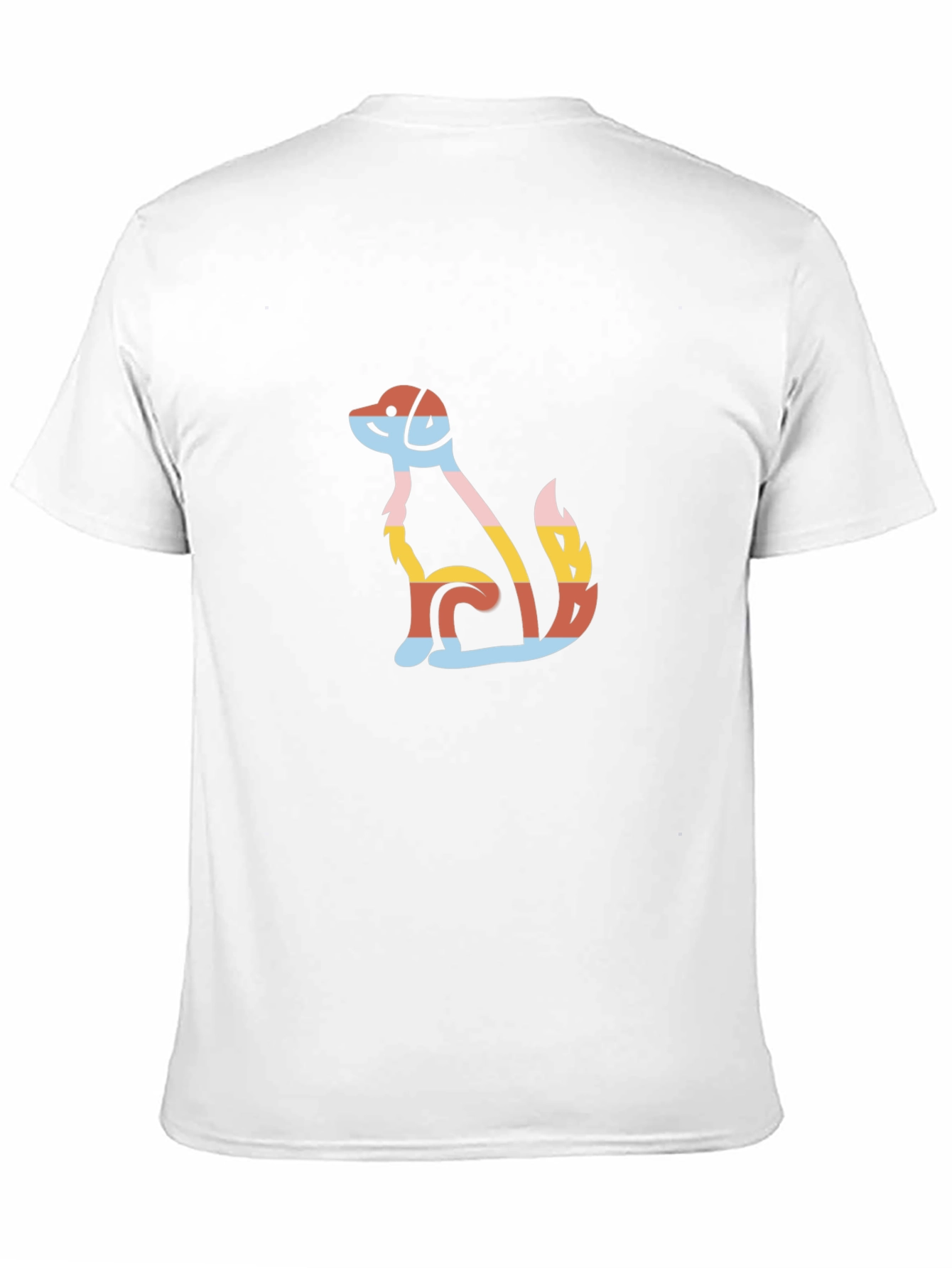 Colorful Dog Graphic T-Shirt – Modern Dog Lover Tee