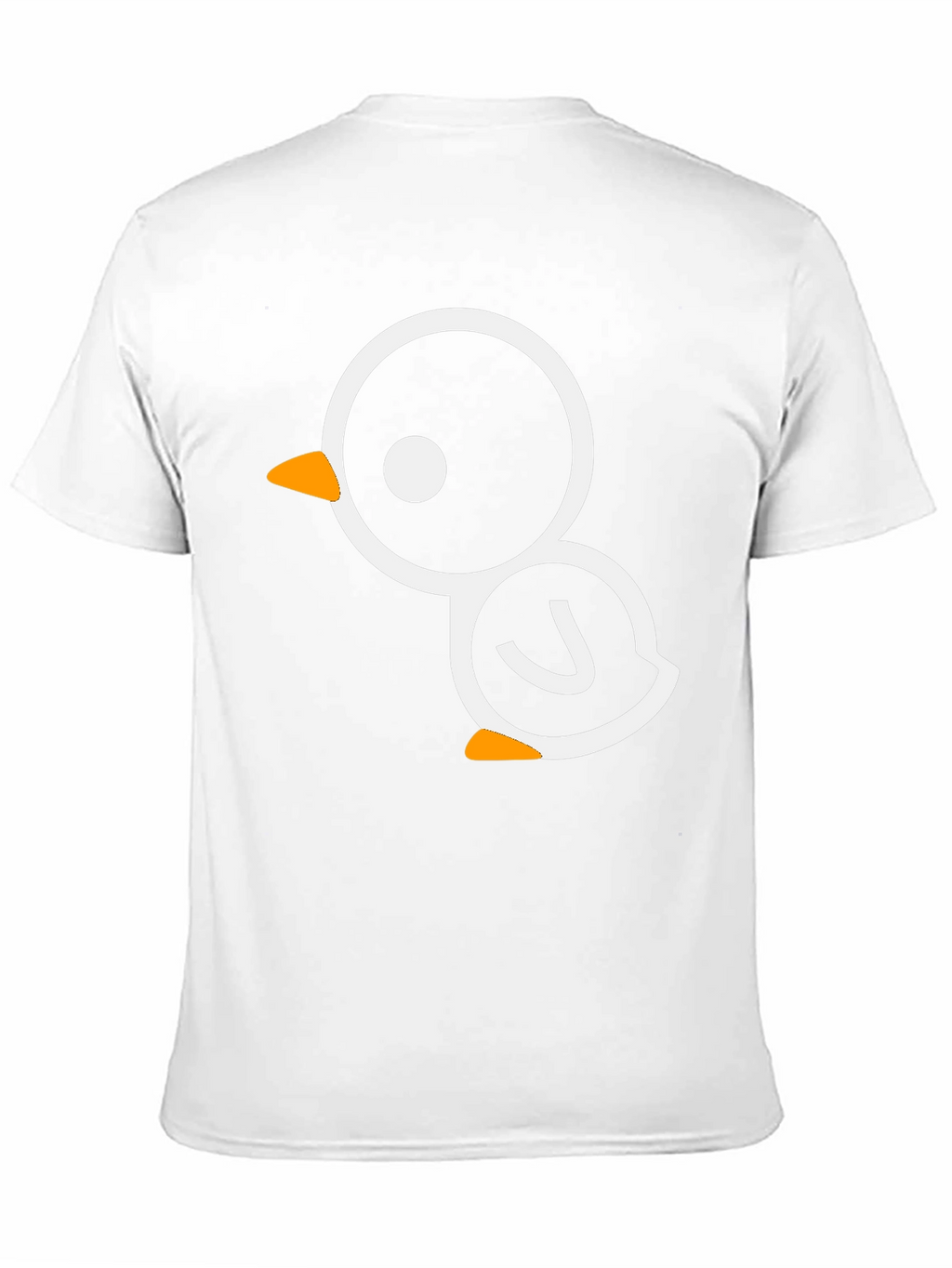Cute Cartoon Bird Graphic Black Tee