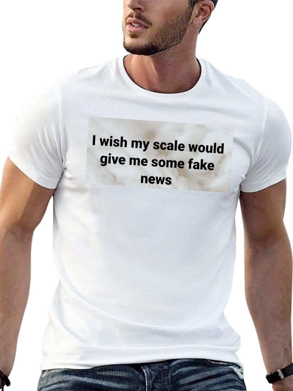 Funny Scale Fake News Graphic T-Shirt