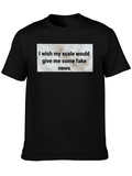 Funny Scale Fake News Graphic T-Shirt