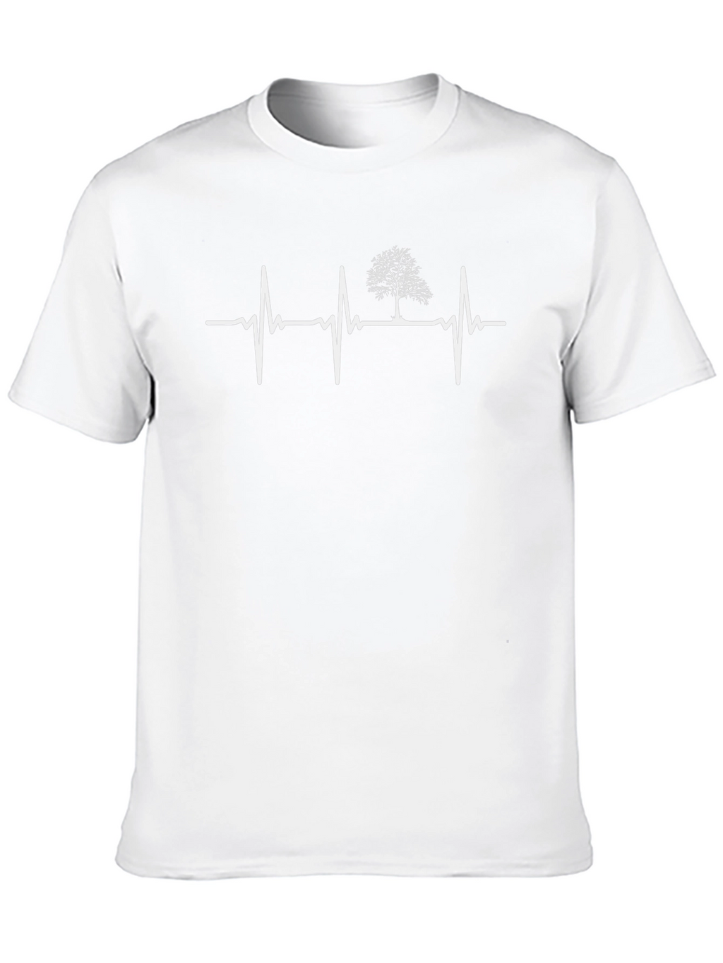 Tree Heartbeat Graphic Tee - Black