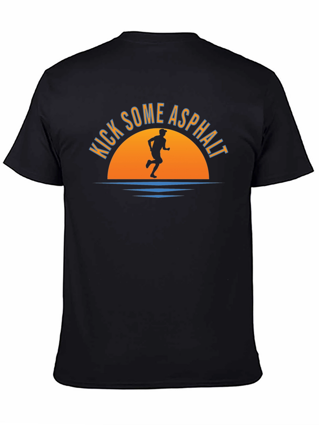 Kick Some Asphalt T-Shirt: Runners Sunset
